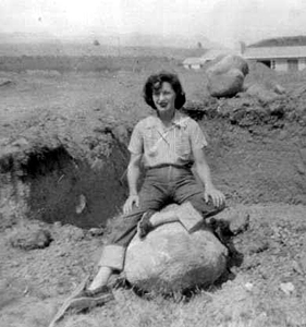 Marge At Excavation