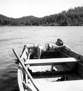 Marge In Rowboat