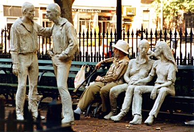 Gay Statuary In Sheridan Square