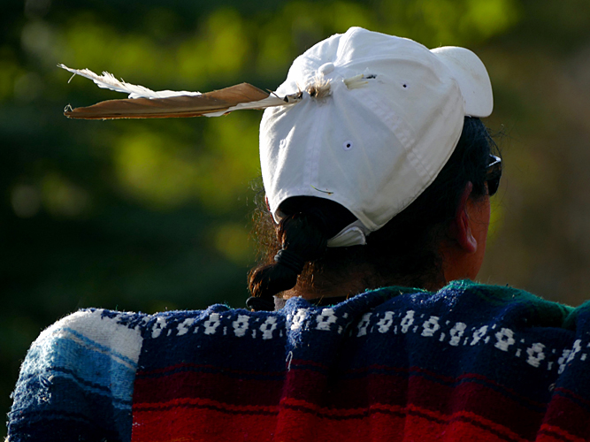 White Cap And Feather