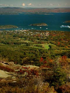 Bar Harbor From Cadillac Mountain - Acadia National Park